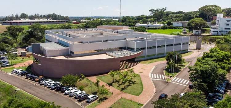 Foto tirada de cima do instituto Eldorado, com uma vista panorâmica do local