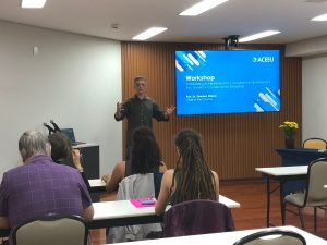  O professor Renato Lopes, diretor-executivo da Inova Unicamp, realizou a abertura do workshop e enalteceu sua importância para os docentes da Universidade